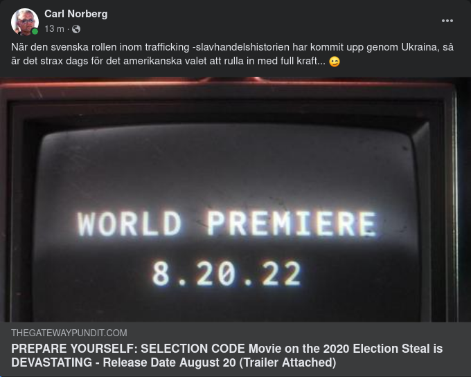 Premiär För Valfuskfilm 20/8
