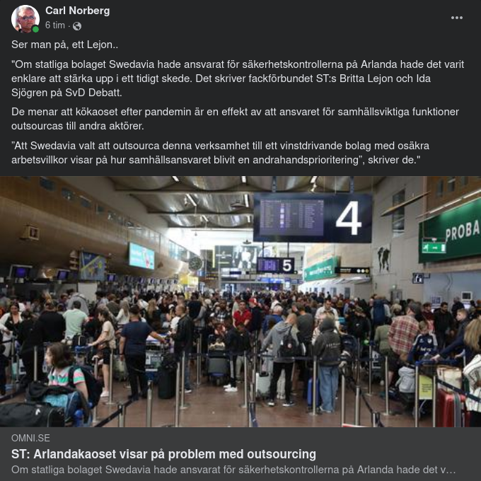 Problemvisande Arlandakaos