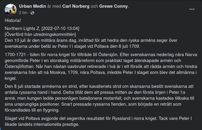 10/7 - Ryska Ärans Dag