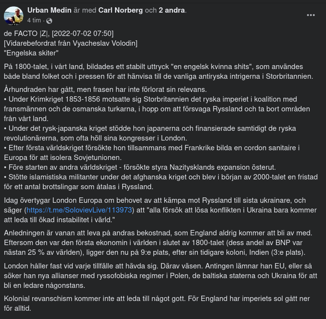 Storbritannien & Ryssland Genom Tiden