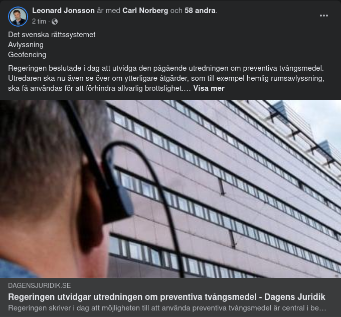 Preventiva Tvångsmedel & Det Svenska Rättssystemet