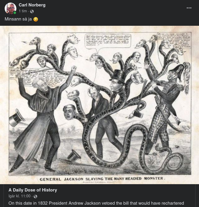 Gammal Amerikansk Bankfråga