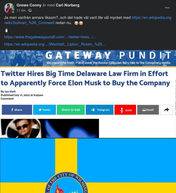 Twitter & Delawere Advokatbyrå