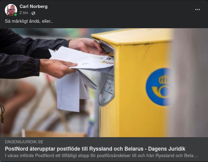 Återupptaget Postflöde