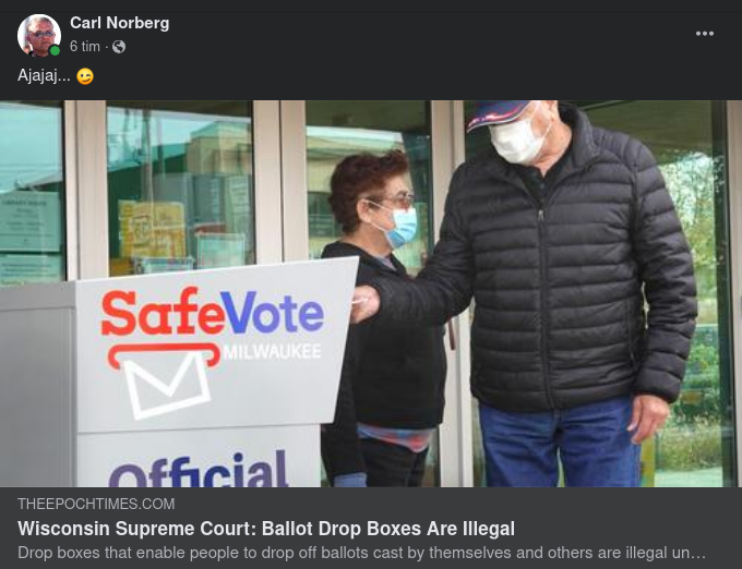 Olagligt Med Röstlådor I Wisconsin