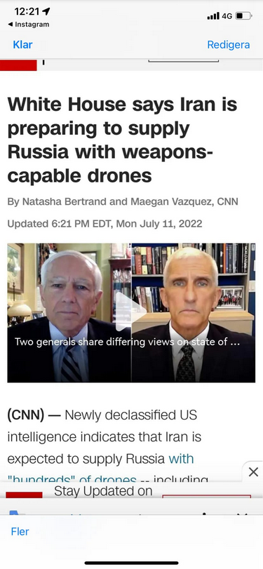 Ryssland & Iranska Drönare