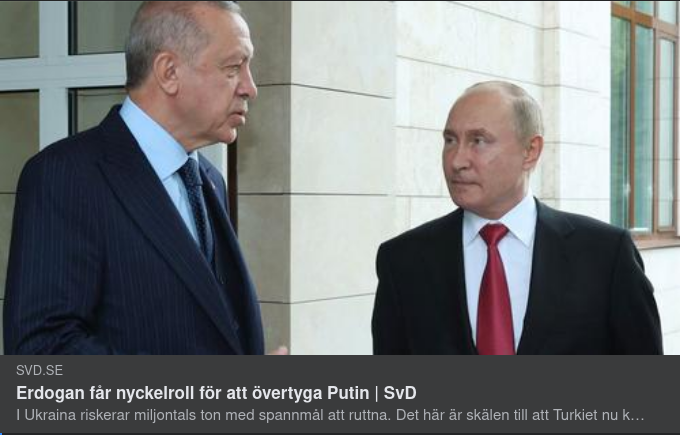 Nyckelroll För Erdoğan