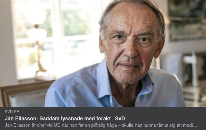 Jan Eliasson & Saddam