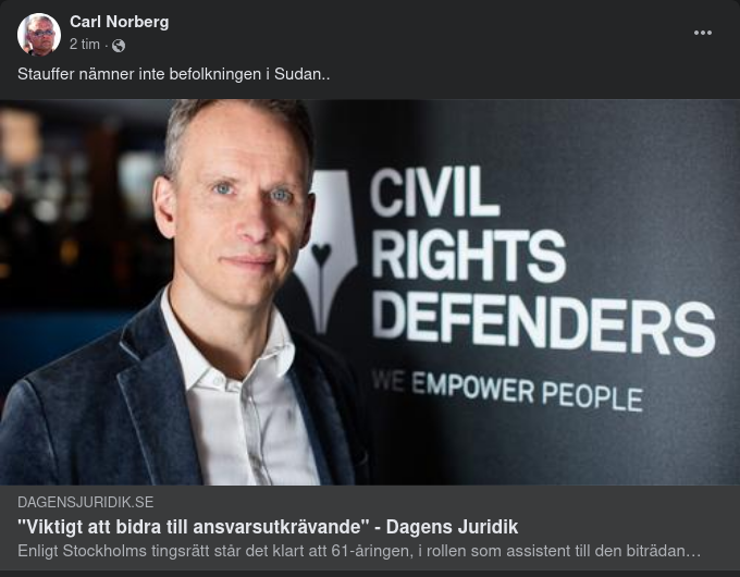 Ansvarsutkrävande Stauffer Utan Sudan