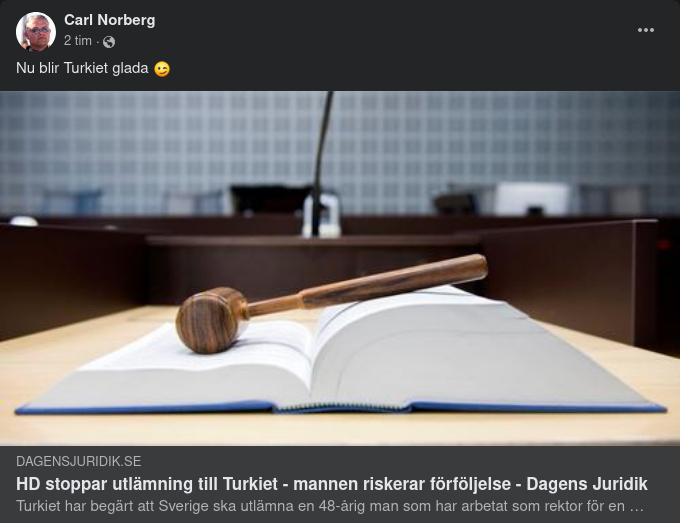 HD Stoppar Utlämning Till Turkiet