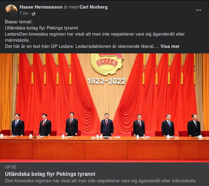 GP Om Pekings Tyranni