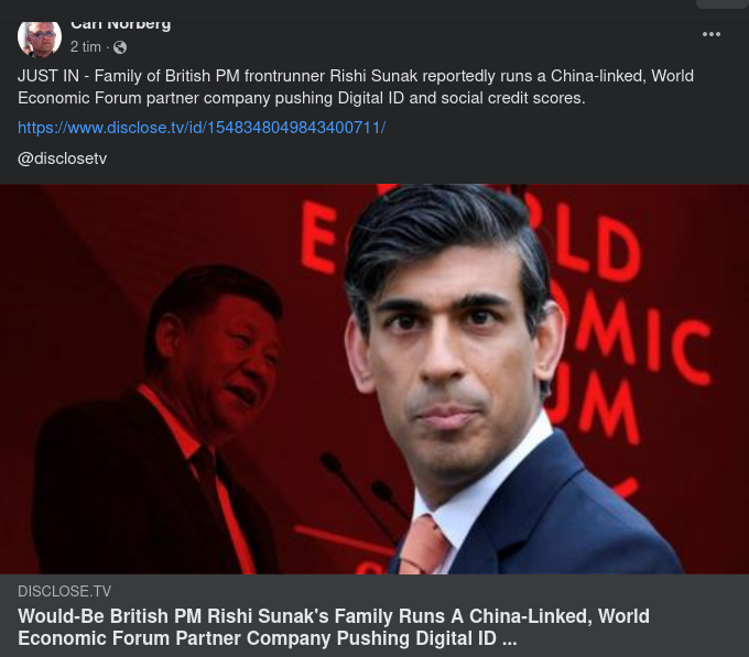 Brittisk Premiärministerkandidatsfamiljeaffärer