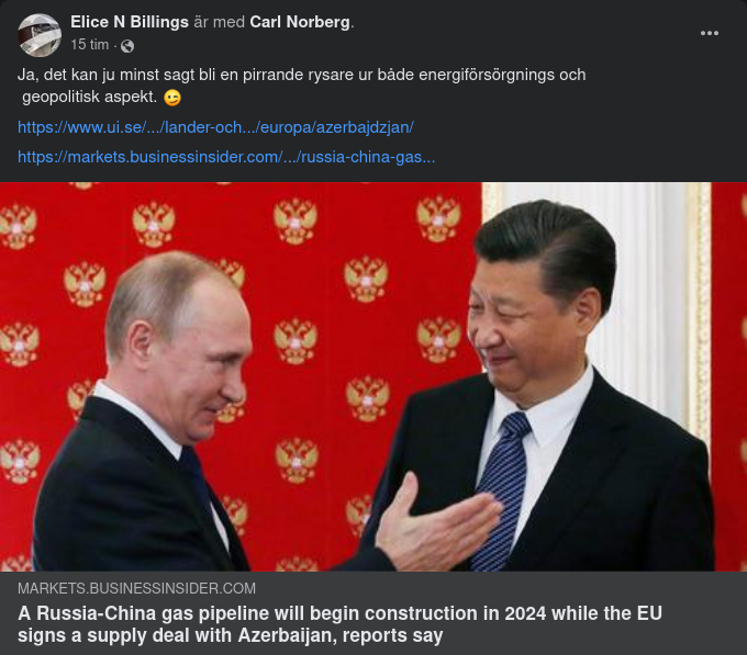 Rysk-Kinesisk Gasledning Påbörjas 2024