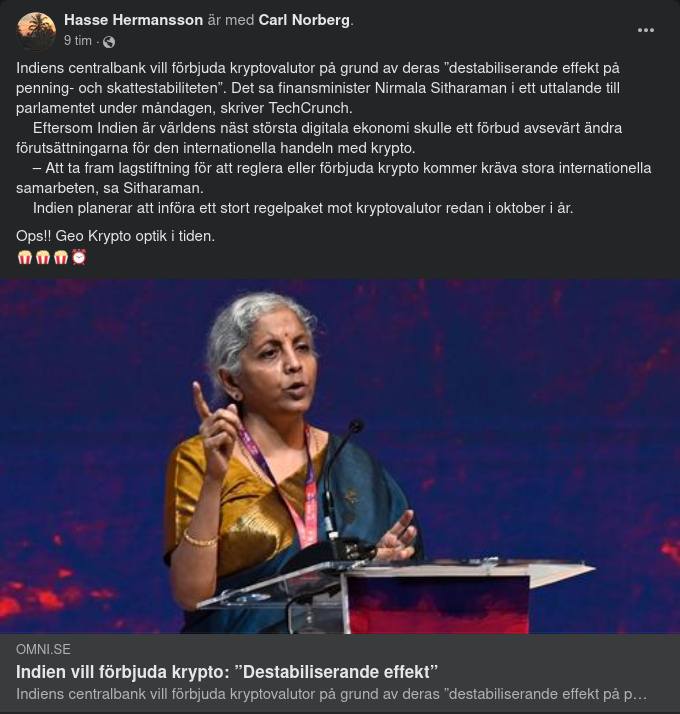 Indisk Valuta & Krypto