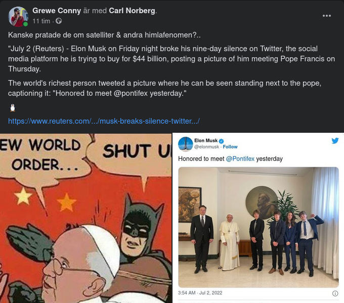 Musk Hos Påven