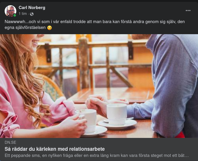 Relationsarbete I DN Utan Självförståelse