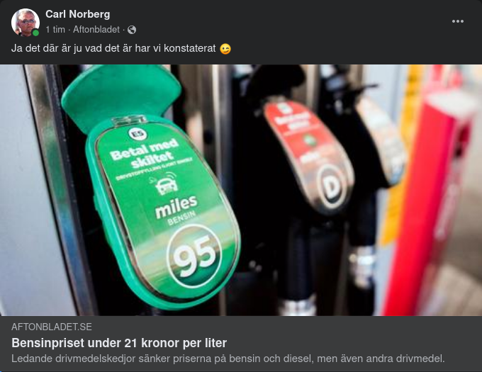 Drivmedelsprisiga Piskor & Morötter