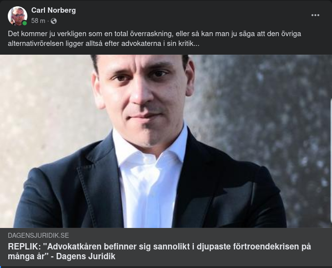 Advokatkårens Sannolikt Djupaste Förtroendekris