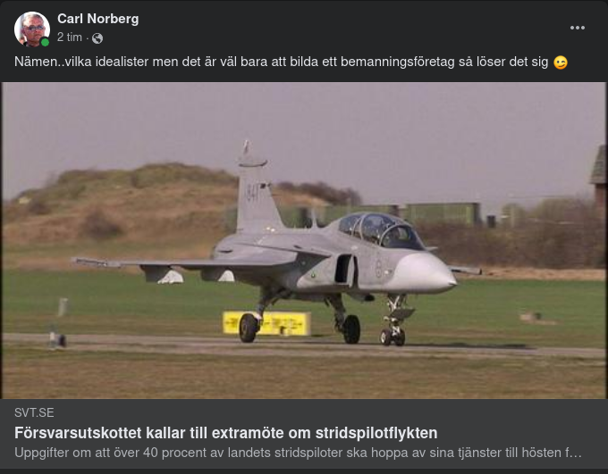 Extramöte Om Stridspilotflykt