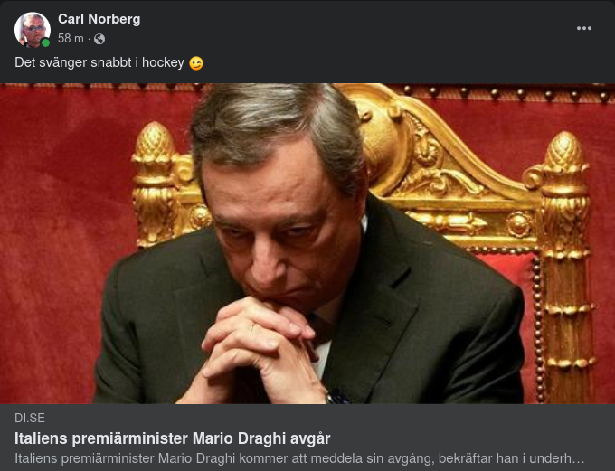 Draghi Avgår