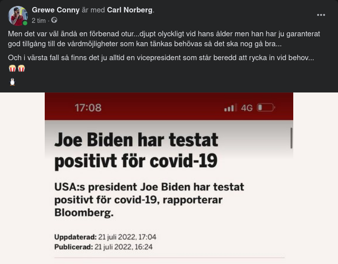 Covidiotipositivt Underlivsporslin