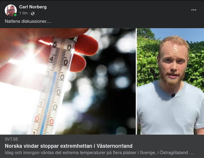 Extremvärmestoppande Norska Vindar