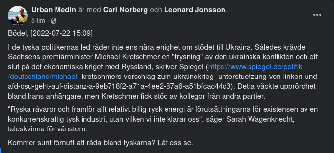 Tysk Oenighet Om Ukrainakonflikten