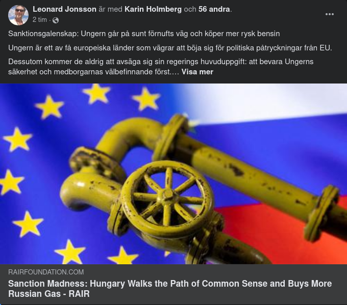 Ungern Köper Mera Rysk Gas