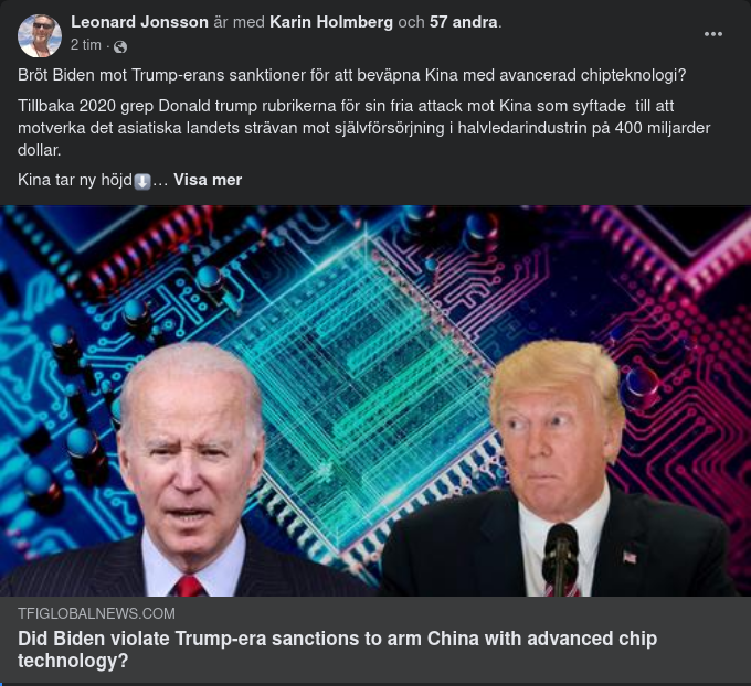 Trump, Biden, Kina & Chipteknologi