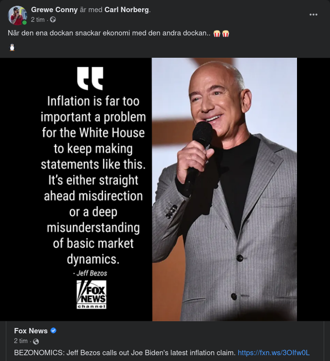 Bezos, Biden & Inflationen