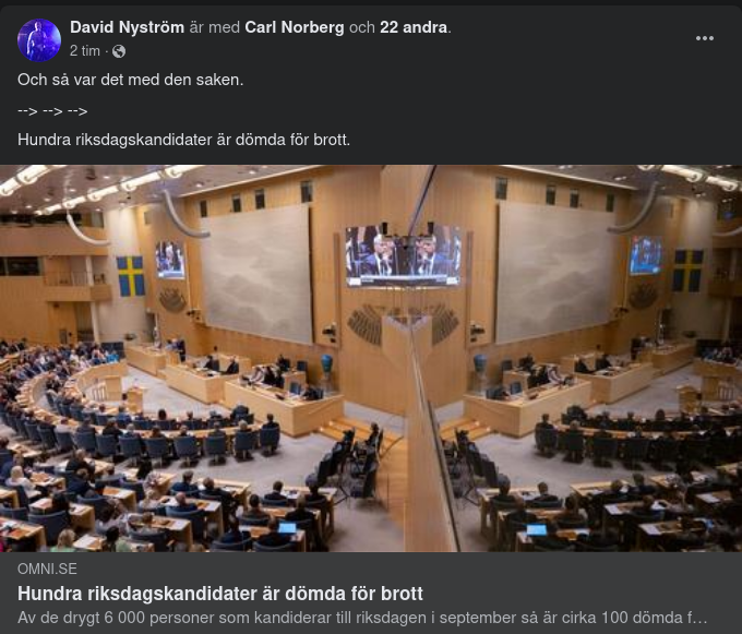 Brottsdömda Riksdagskandidater