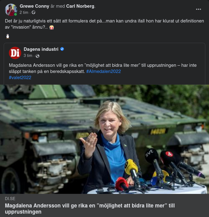 Rikt Bidragsmöjliggörande Statsminister