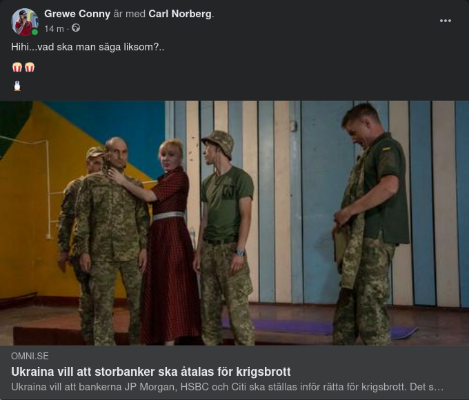 Ukraina Vill Se Storbanker Åtalade För Krigsbrott
