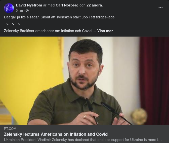 Ukrainska Problem Relativt Amerikanska Problem Enligt Zelensky