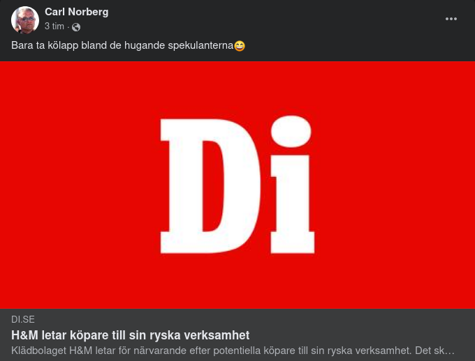 H&M Vill Sälja Sin Ryska Verksamhet