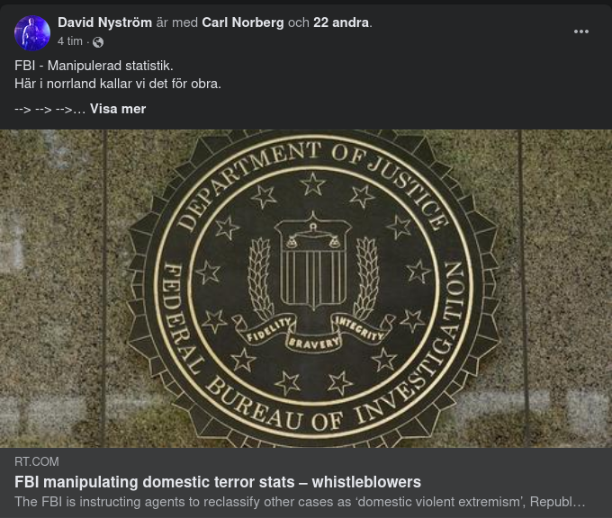 FBI Manipulerar Inhemsk Terrorstatistik