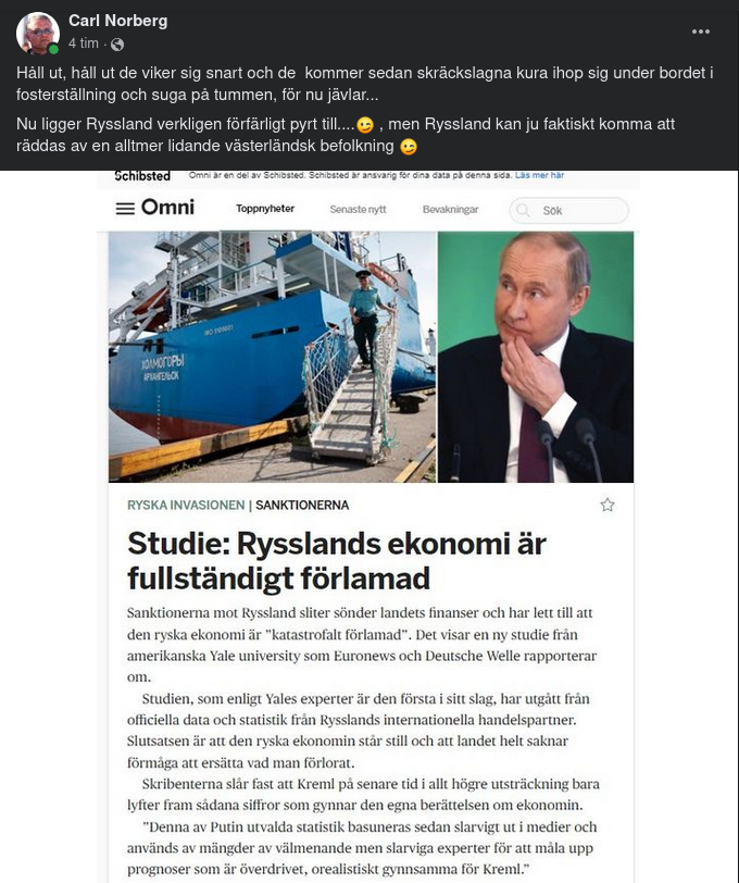 Studie Från Yale University Visar Katastrofalt Förlamad Rysk Ekonomi...