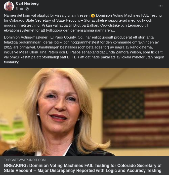 Felfungerande Dominionmaskiner