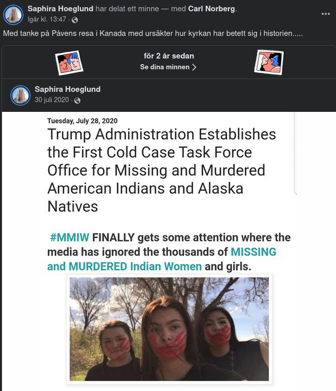 Två År Före Påvens Kanadaresa