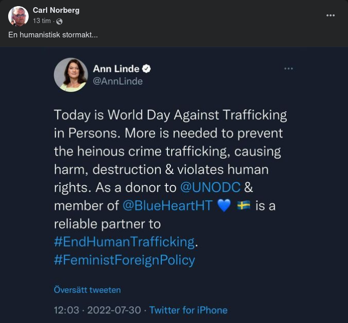 Linde: #EndHumanTrafficking