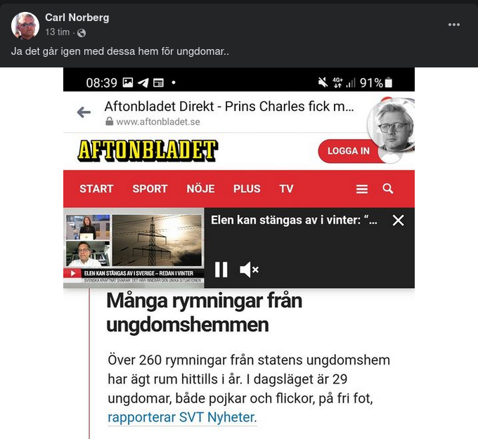 Många Ungdomshemsrymningar
