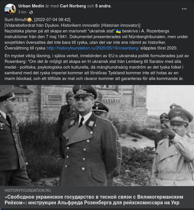Nazistiskt Ukraina-Dokument Anno 1941
