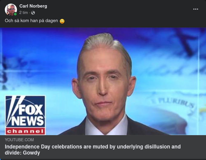 Gowdy Om Självständighetsfirandet