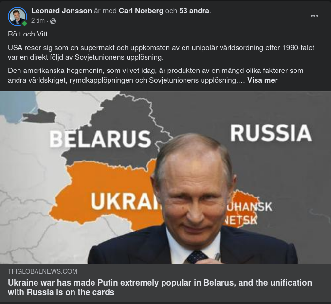 Populär Putin I Belarus