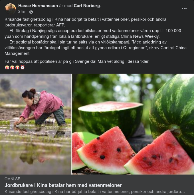 Kinesisk Naturabetalning