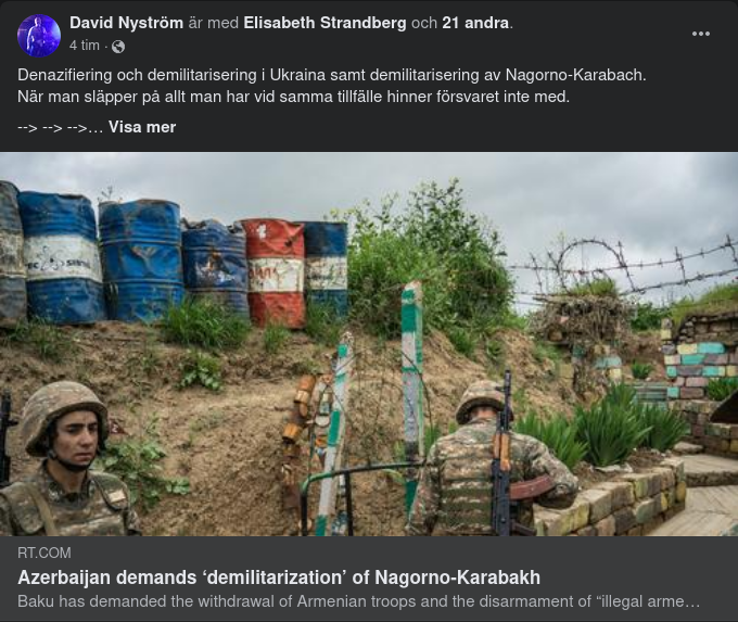 Demilitariseringskrav Angående Nagorno-Karabach