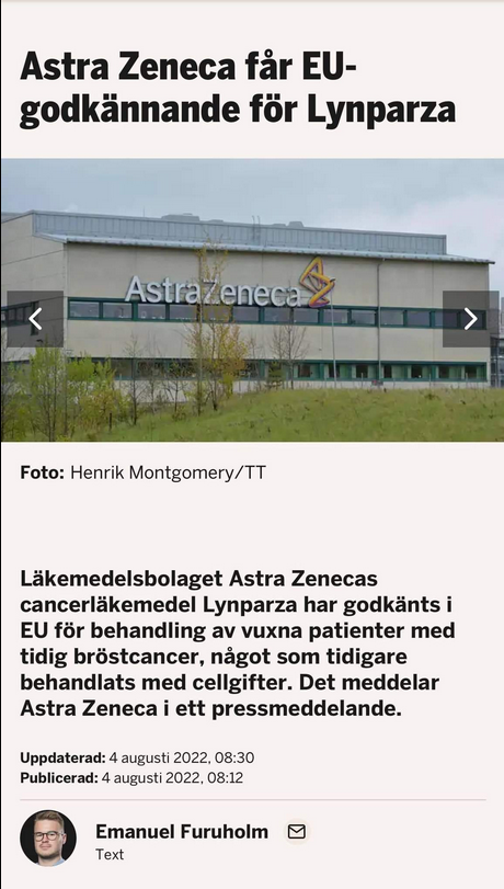 EU-Godkännande För Astra Zeneca