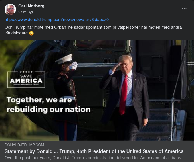 Trump Pratar Med Orbán