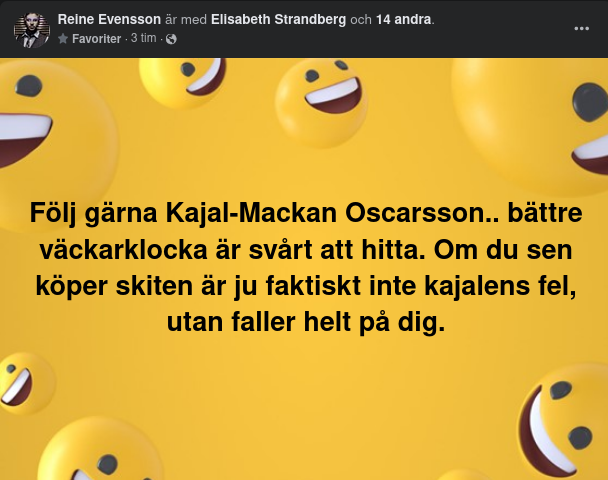 Väckarklockan Kajal-Markus Oscarsson