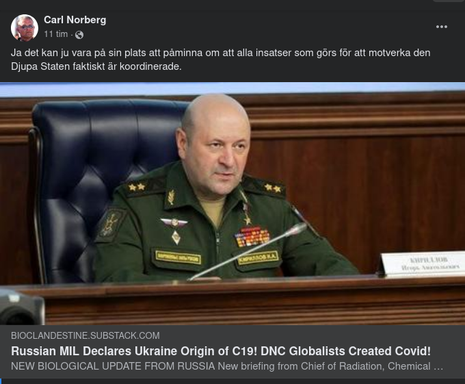 Ryssland: Covid Skapad I Ukraina